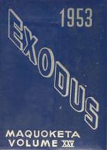 Maquoketa High School 1953 yearbook cover photo
