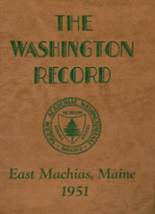 Washington Academy 1951 yearbook cover photo