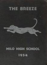 Milo High School 1954 yearbook cover photo