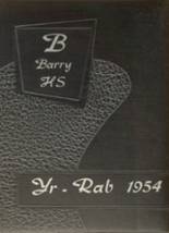 1954 Barry High School Yearbook from Barry, Illinois cover image