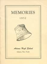 Adams High School 1952 yearbook cover photo