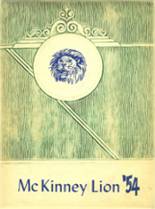 McKinney High School 1954 yearbook cover photo
