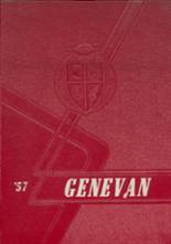 Geneva High School 1957 yearbook cover photo