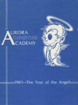 Aurora Christian Academy 1981 yearbook cover photo
