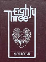 Gorham High School 1983 yearbook cover photo