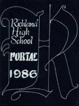 Richland High School 1986 yearbook cover photo