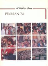 Pekin Community High School 1984 yearbook cover photo