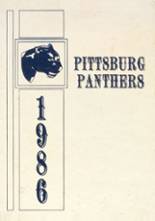Pittsburg High School 1986 yearbook cover photo