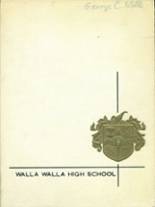 Walla Walla High School 1967 yearbook cover photo