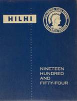 Hillsboro High School 1954 yearbook cover photo