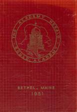 Gould Academy 1951 yearbook cover photo
