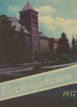 Buckhannon - Upshur High School 1957 yearbook cover photo