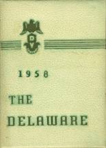 Delaware Valley High School 1958 yearbook cover photo