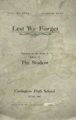 Covington Latin High School 1909 yearbook cover photo
