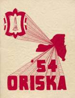 Oriskany High School 1954 yearbook cover photo