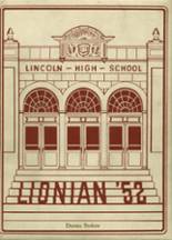 Lincoln High School 1952 yearbook cover photo
