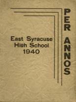 East Syracuse High School 1940 yearbook cover photo