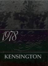 Kensington High School 1978 yearbook cover photo