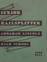 Abraham Lincoln High School 1935 yearbook cover photo