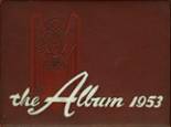 Adams High School 1953 yearbook cover photo