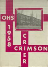 Orono High School 1958 yearbook cover photo
