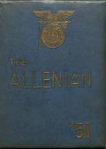 Allen Military Academy 1951 yearbook cover photo