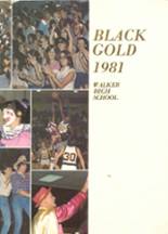 Walker High School 1981 yearbook cover photo