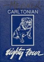 Carlton High School 1984 yearbook cover photo