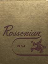 Ross High School 1954 yearbook cover photo