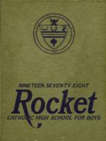 Catholic Boys High School 1978 yearbook cover photo