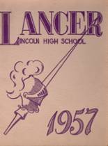 Lincoln High School 1957 yearbook cover photo