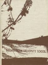 Birmingham University School 1975 yearbook cover photo
