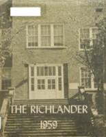 Richland High School 1959 yearbook cover photo