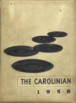 1958 Carolina High School Yearbook from Greenville, South Carolina cover image