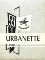 1959 Urbana High School Yearbook from Urbana, Indiana cover image