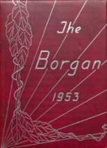 Borger High School 1953 yearbook cover photo