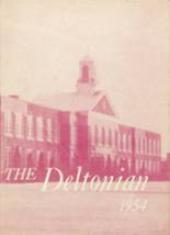 Delton-Kellogg High School 1954 yearbook cover photo