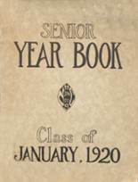 North Central High School 1920 yearbook cover photo