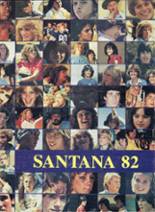 Santana High School 1982 yearbook cover photo