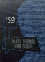 Sandy Springs High School 1959 yearbook cover photo