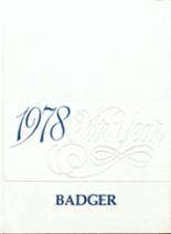 Badger High School 1978 yearbook cover photo