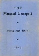 Strong High School 1943 yearbook cover photo
