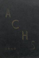 Appleton City High School 1940 yearbook cover photo