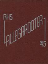 Rahway High School 1945 yearbook cover photo