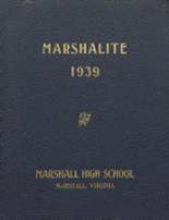 Marshall High School 1939 yearbook cover photo