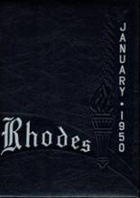 Rhodes High School 1950 yearbook cover photo