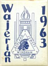 Windham-Ashland-Jewett High School 1963 yearbook cover photo