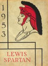 Lewis High School 1953 yearbook cover photo