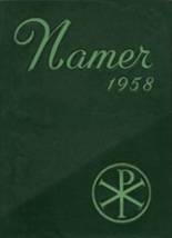 Holy Name High School 1958 yearbook cover photo