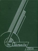 1954 Akron High School Yearbook from Akron, New York cover image